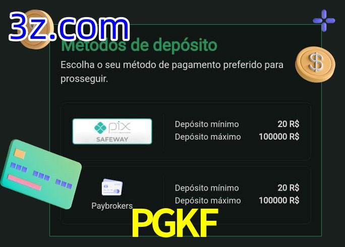 O cassino PGKF oferece uma grande variedade de métodos de pagamento